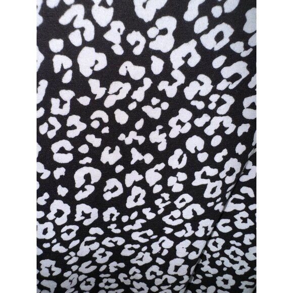 Jones New York Sport Plus Size 2X Black & White Leopard Print Top Tee Shirt - Picture 5 of 5